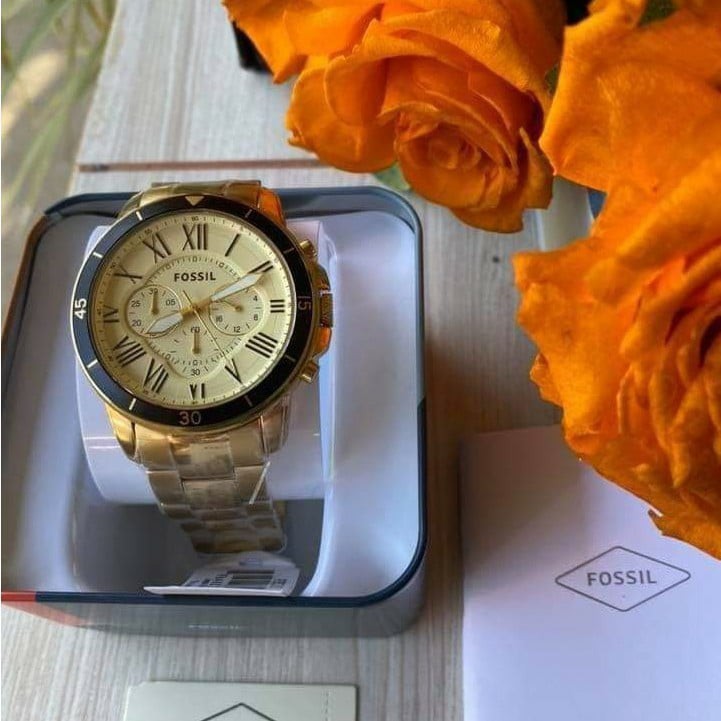 Fossil Watch Grant Chronograph Mens Watch Fossil Oversize Shopee