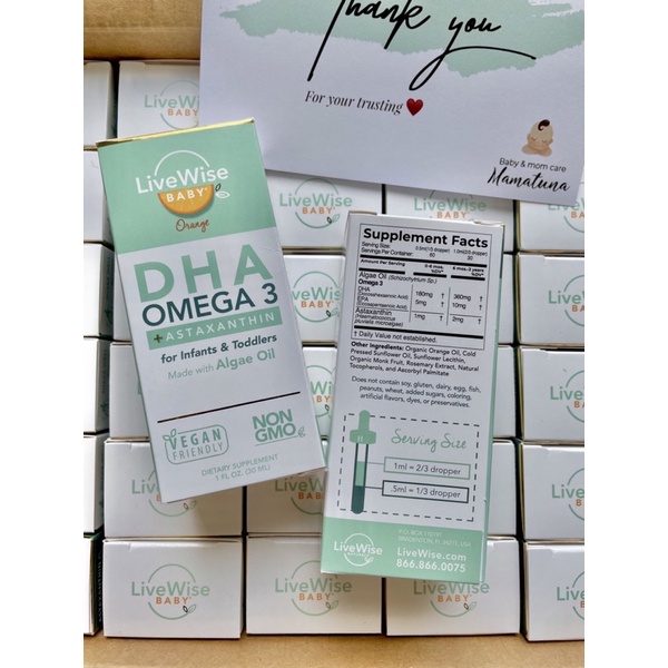 Dha Omega 3 LiveWise Syrup For Babies From Birth 30ml Shopee Philippines