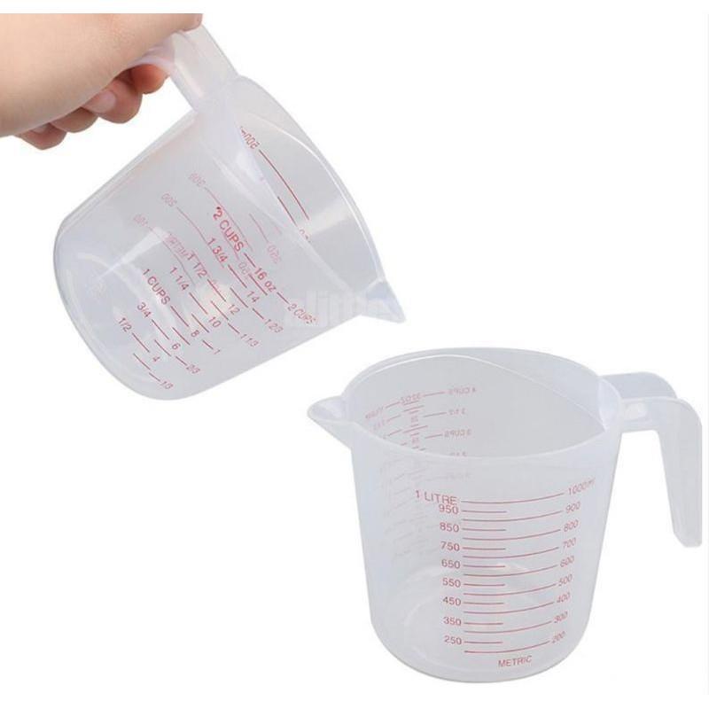 2.5L Large Capacity Plastic Baking Measuring Cup Splash-proof Scale Mixing  Cups