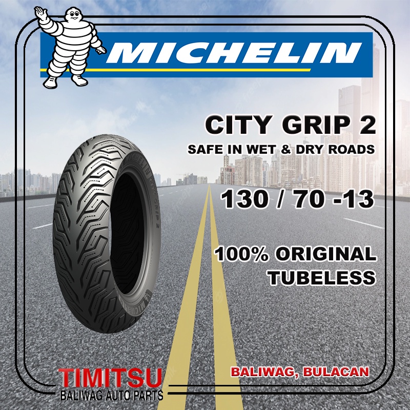 130 70 13 MICHELIN CITY GRIP 2 TIRE TUBELESS 130 70 R13 Shopee