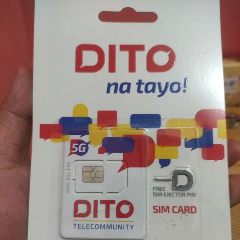 DITO SIM Card simcard with 3G 100 min call & unli text other network ...