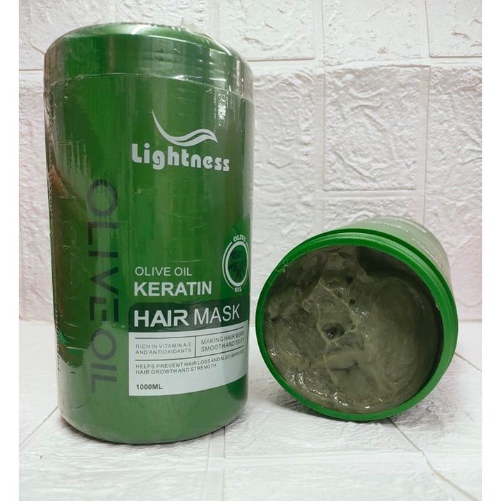LIGHTNESS (OLIVE OIL) KERATIN HAIR MASK (1000ML) Shopee Philippines