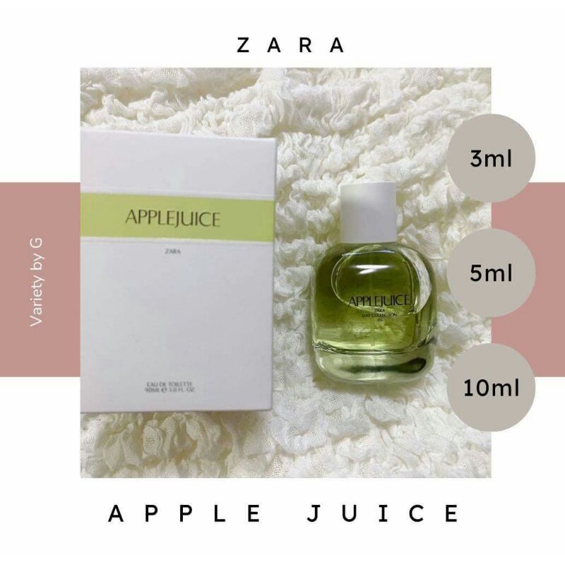 Zara AppleJuice Perfume decant/takal (3ml, 5ml, 10ml) Shopee Philippines