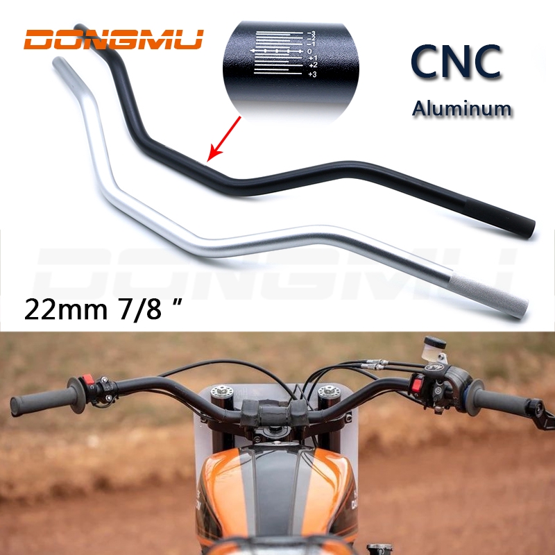 7/8" 22mm Diameter Aluminum Alloy Retro Motorcycle Modified Handlebar ...