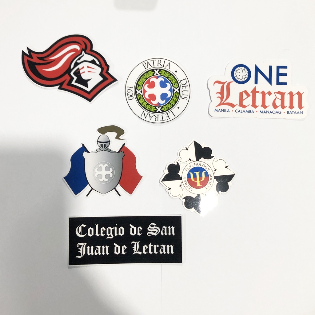 Brand New School Inspired Custom Waterproof One Letran Sticker Pack 1 ...