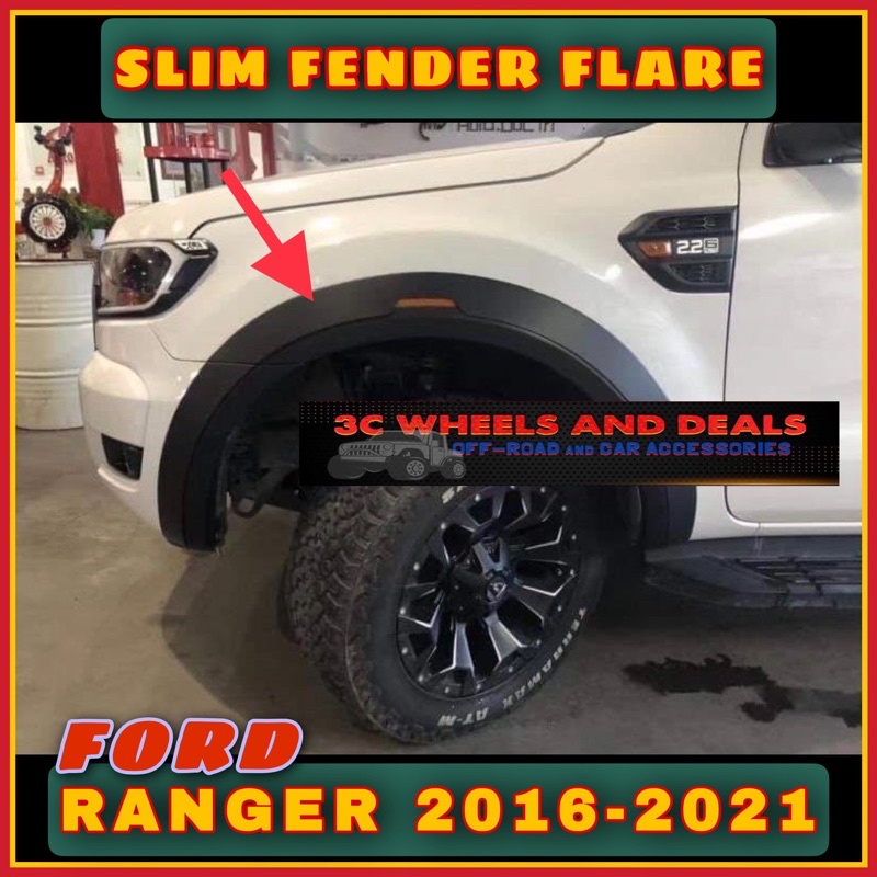 FORD RANGER 20162021 SLIM FENDER FLARE Shopee Philippines
