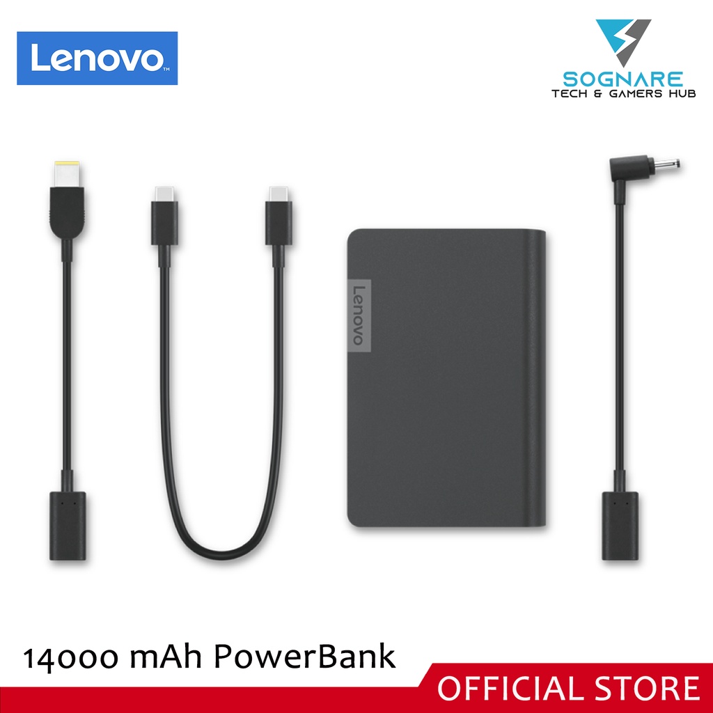 Lenovo USB C Laptop Power Bank 14000 mAh Shopee Philippines