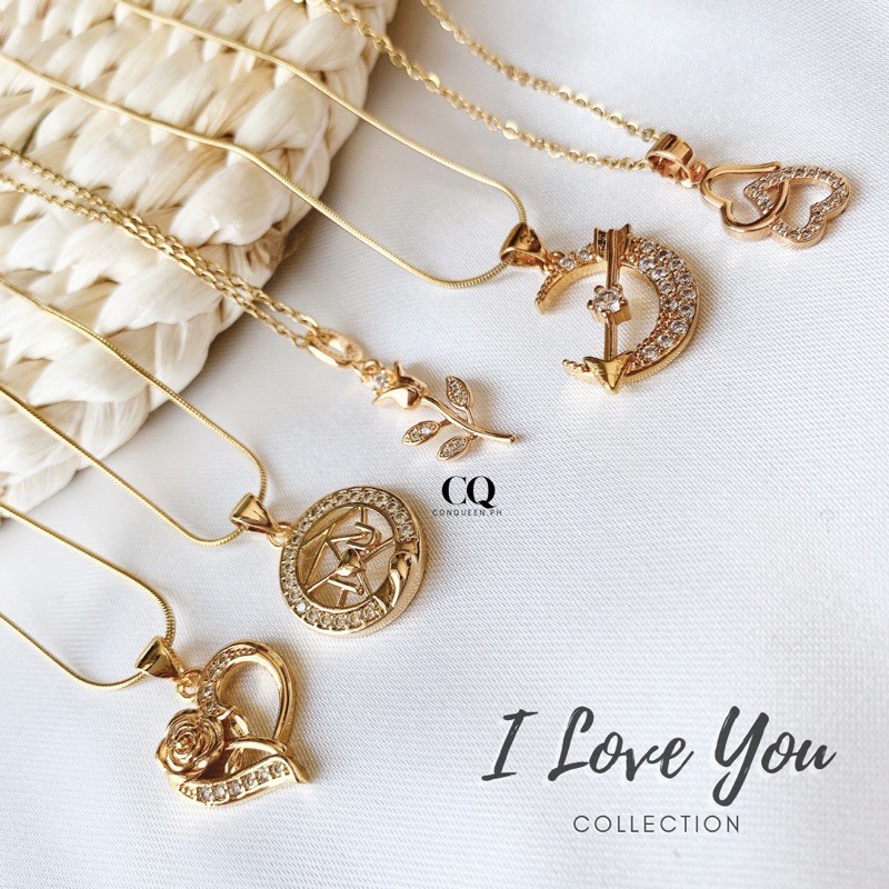 ILY I Love You Necklace Collection conqueen.ph Shopee Philippines