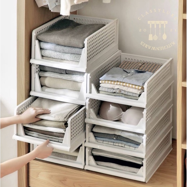 small durabox Classy Luxe Wardrobe Clothes Stackable Storage Layered ...