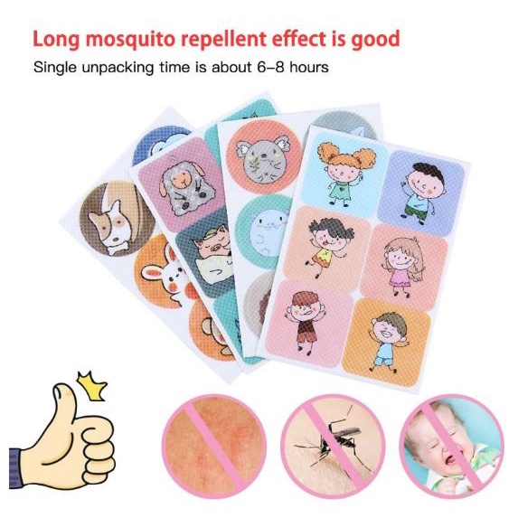 Mosquito Patch 6PCS Baby Cartoon AntiMosquito Repellent Patch Stickers