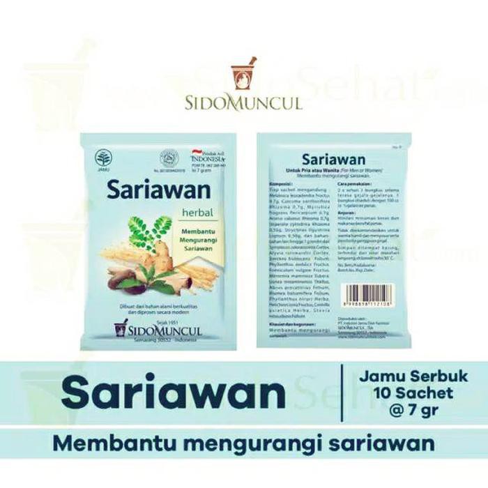 Jamu Sariawan Sido Appearance Powder Contents 10 Packs Shopee