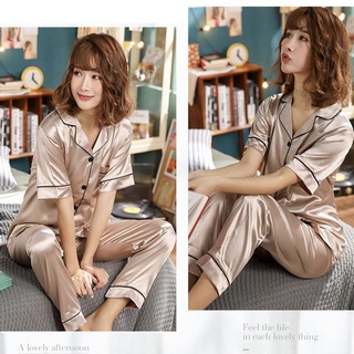 Pajama terno silk online shopee