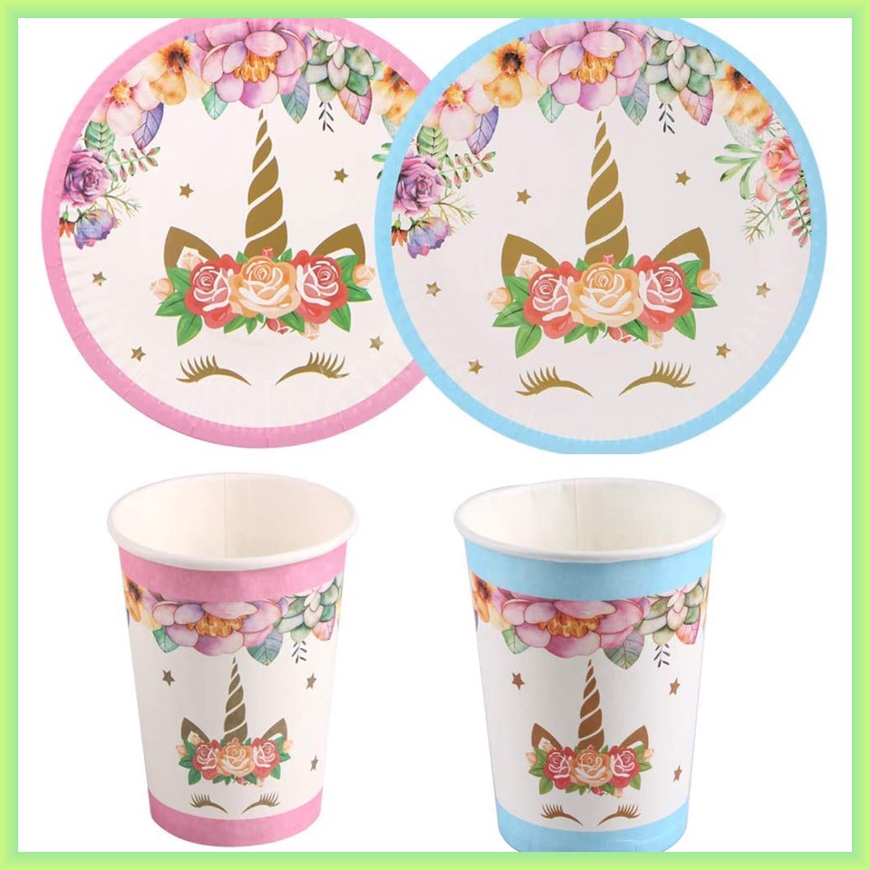 New! Unicorn Paper Plate&Cup 10pcs Per Pack Shopee Philippines