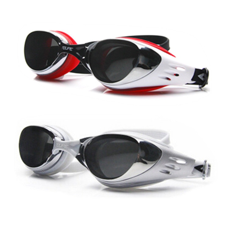 AquaSpecs Prescription Swim Goggles - Choose Your Diopter For Each Eye (Black)