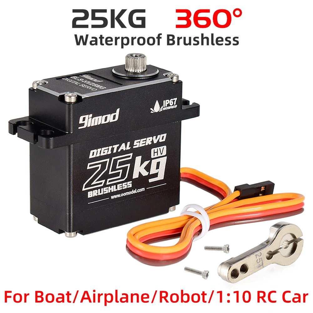 HobbyPark 50kg High Torque Waterproof RC Servo - Metal Gear Digital Servo For 1/10 1/8 RC Crawler, Truck, Buggy