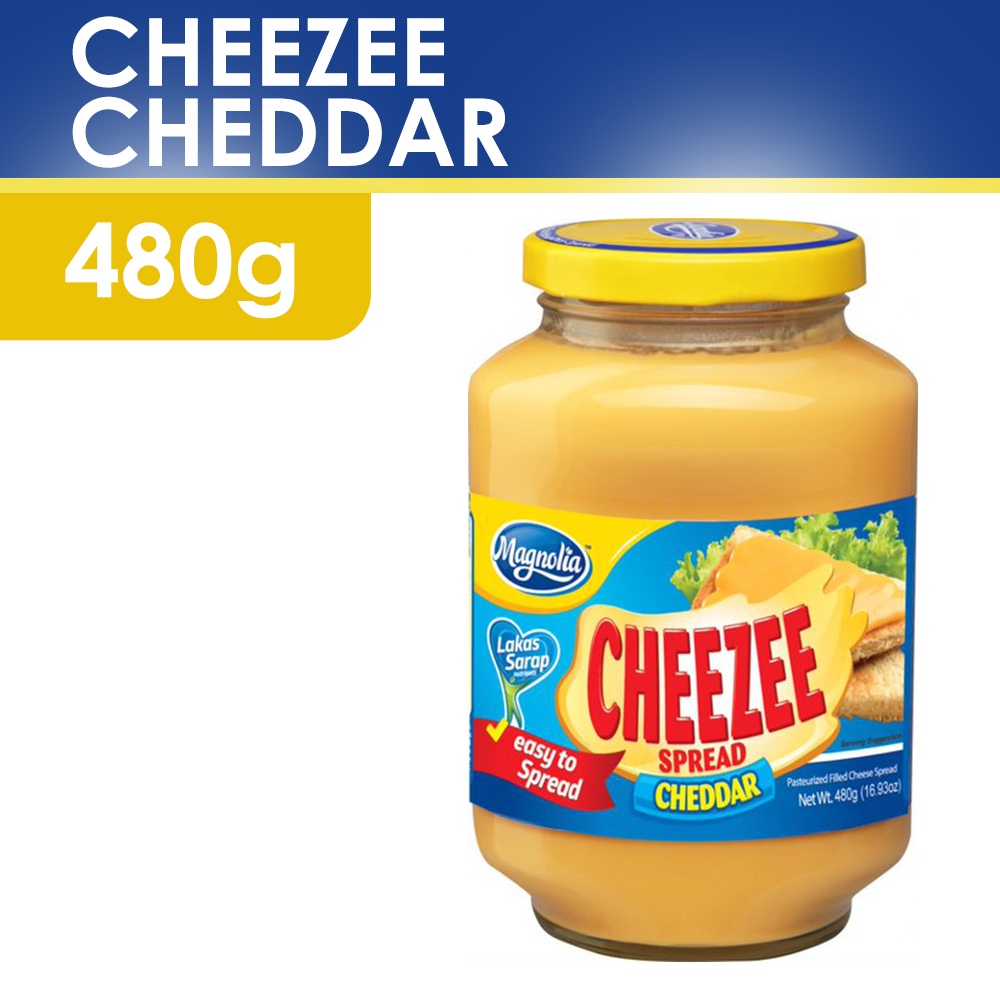 MAGNOLIA Cheezee Spread Cheddar 480g Filled Cheese Spread in Jar, with
