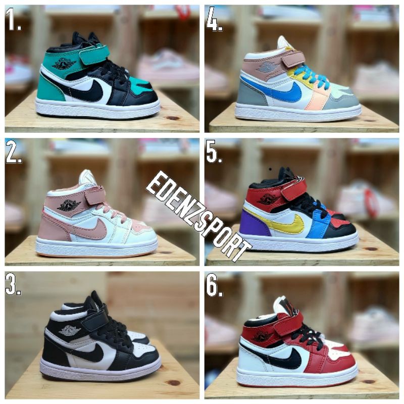 logboek Raap bladeren op waarschijnlijk Nike Air Jordan Kids Shoes 1 Kids Baby Shoes School Shoes MTct | Shopee  Philippines