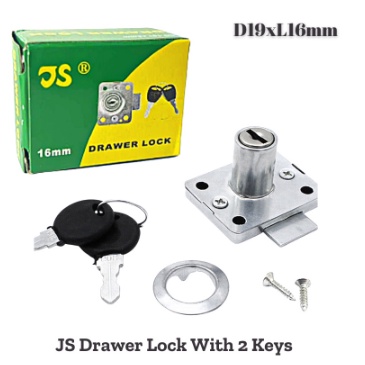 Drawer Lock With 2 Keys Door Cabinet Safety Lock Zinc Alloy | Shopee ...