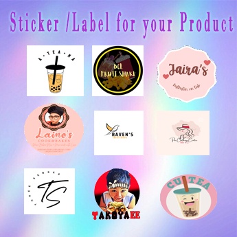 Customize Sticker/Label Print (6 sizes) square and rectagle only ...