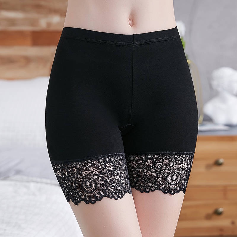 Safety Pants Women's Anti-Glare Lace Large Size Fat mm Three-Point ...