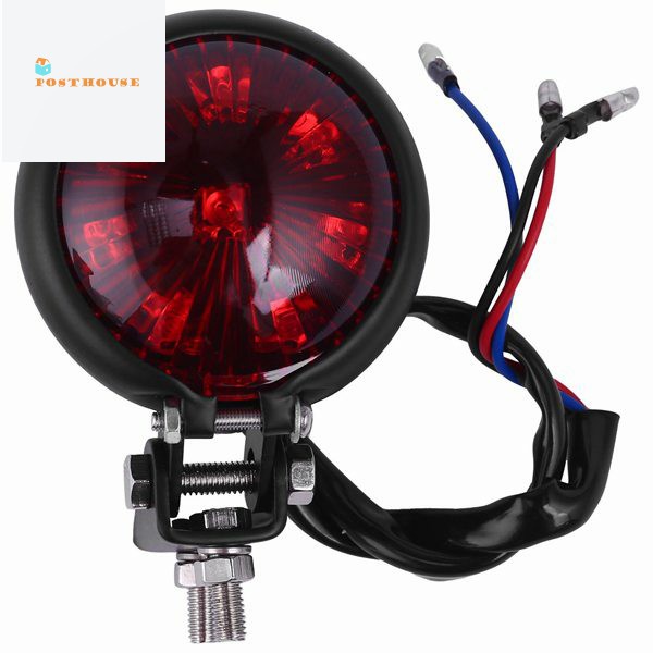 Red 12V Led Black Adjustable Cafe Racer Style Stop Tail Light ...