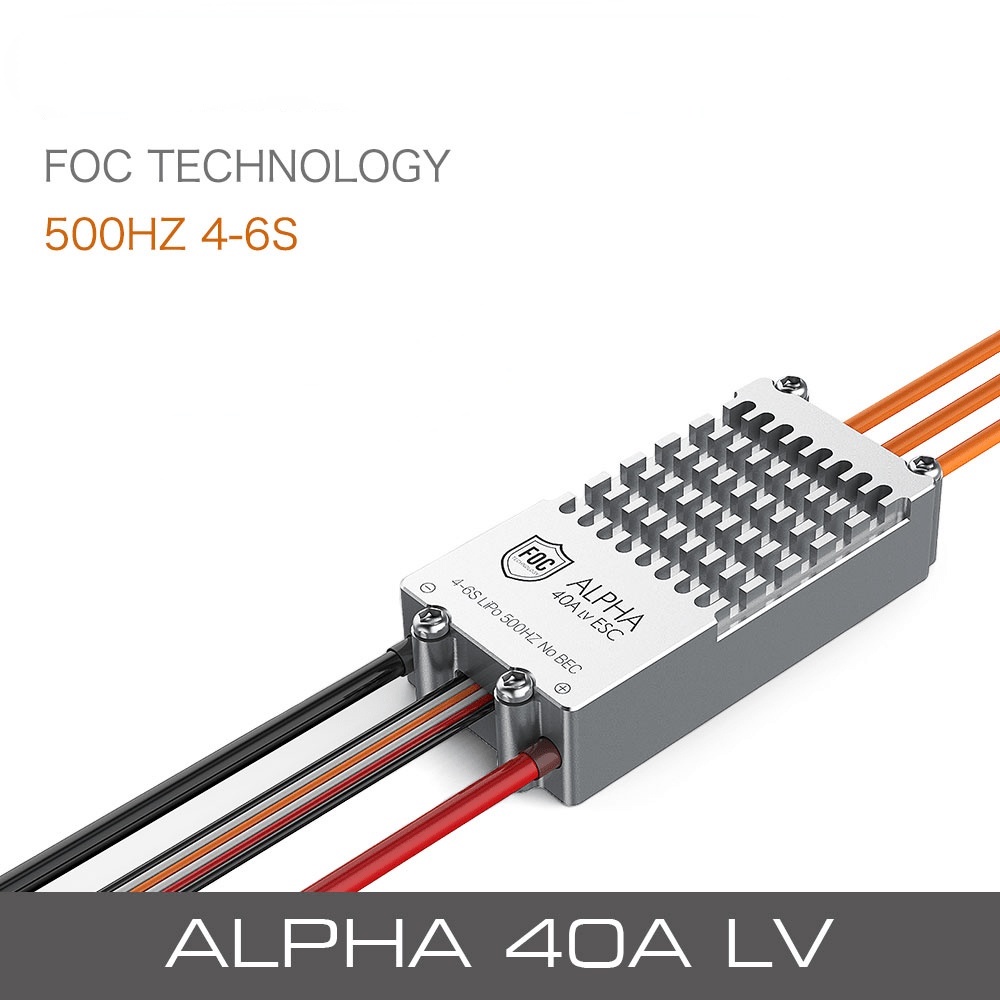 Tmotor ALPHA 40A Low Voltage FOC ESC Electronic Speed Controller for