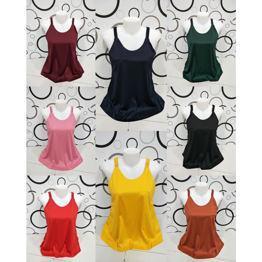 Garterized Strap Spaghetti Blouse Freesize fits Small to Large Silk ...