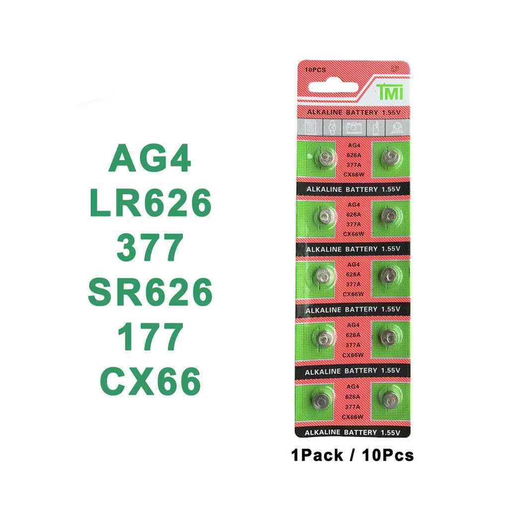 Cell Coin AG4 LR626 377 Button Batteries SR626 177 Alkaline