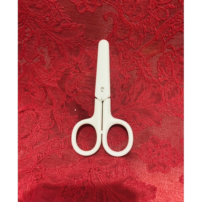 Muji mini scissor stainless steel with cap cover genuine | Shopee ...