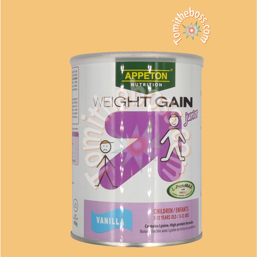 Appeton Weight Gain Junior Vanilla 450g On Hand Grab Same Day Delivery
