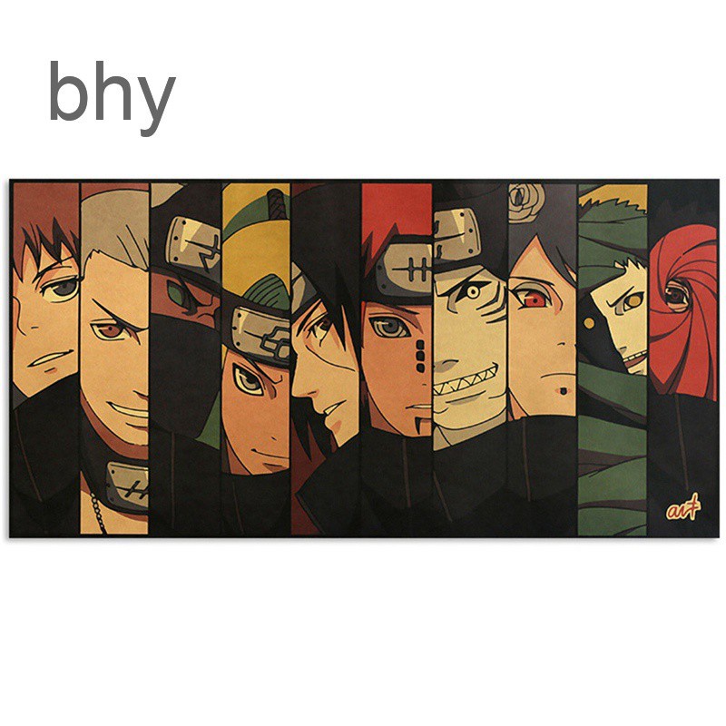 Classic Vintage Anime Cartoon Naruto Figure Neji Poster Room Decoration ...