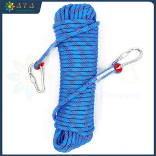Built-in steel wire safety escape rope Emergency rope Paracord, Diameter  8mm length 10-100m with 2PCS button mountaineering - AliExpress