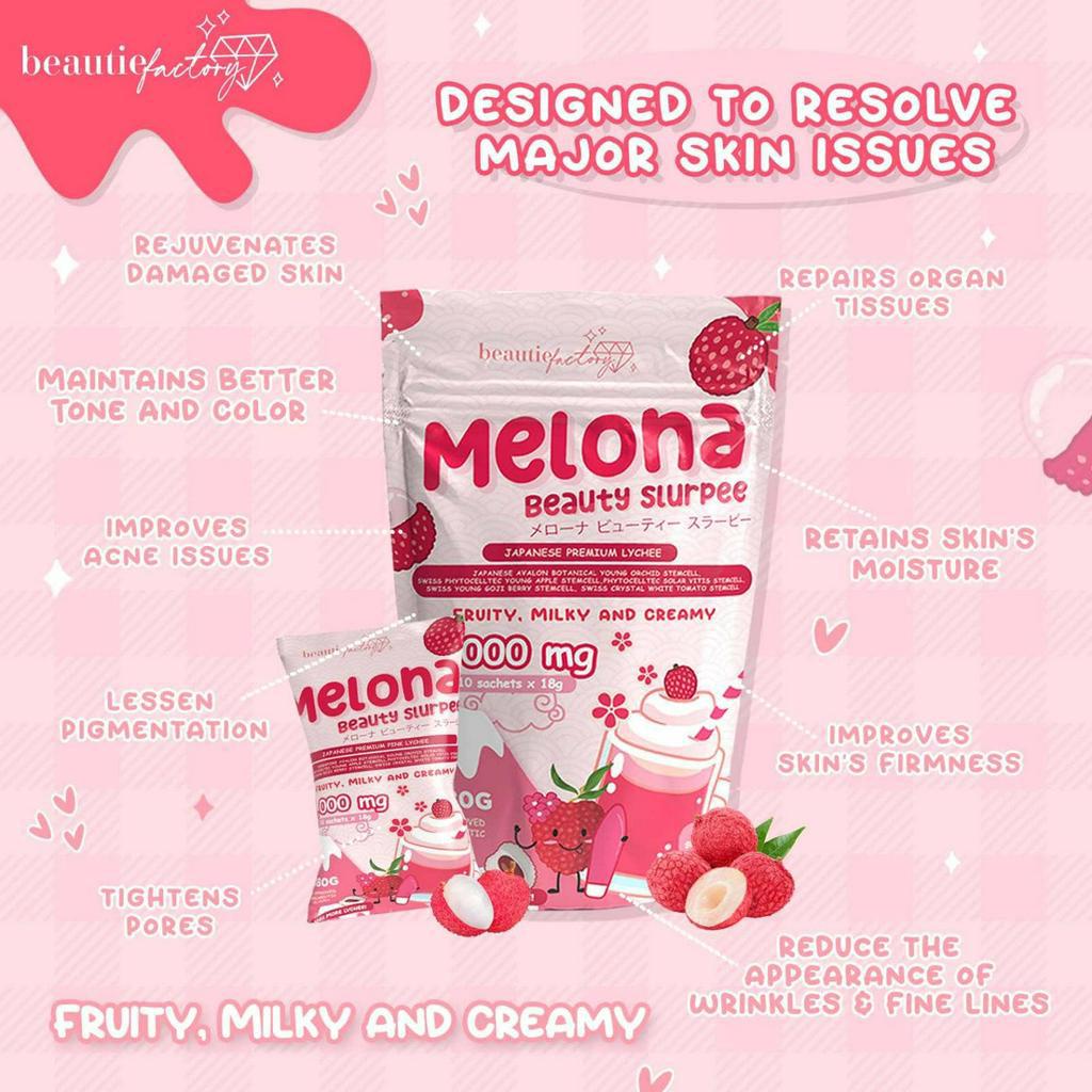 MELONA BEAUTY SLURPEE LYCHEE FLAVOR Shopee Philippines