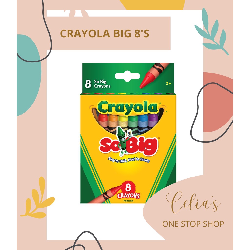 Crayola So BIG crayons 8's Jumbo Perfect for kids Crayons Shopee