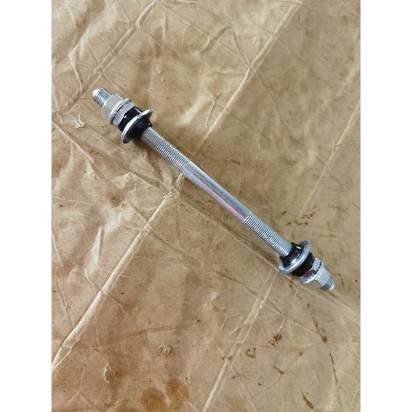 BMX Bike Rear Hub Axle set M.A. with rear cone and dust cup Chrome ...