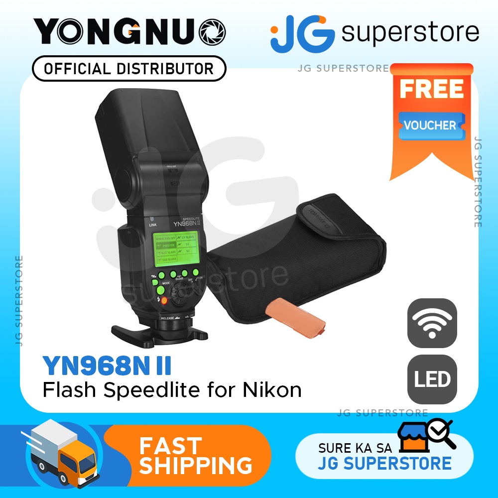 YONGNUO YN968N II Flash Speedlite GN60 HSS TTL 1/8000s Sans Fil Pour Nikon - Puissant Et Polyvalent