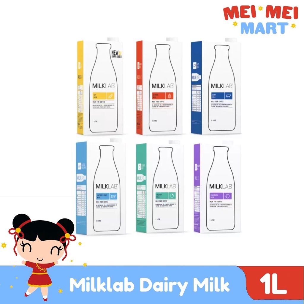 Milklab Dairy Milk Lactose Free Almond Macadamia Soy Coconut Oat Milk