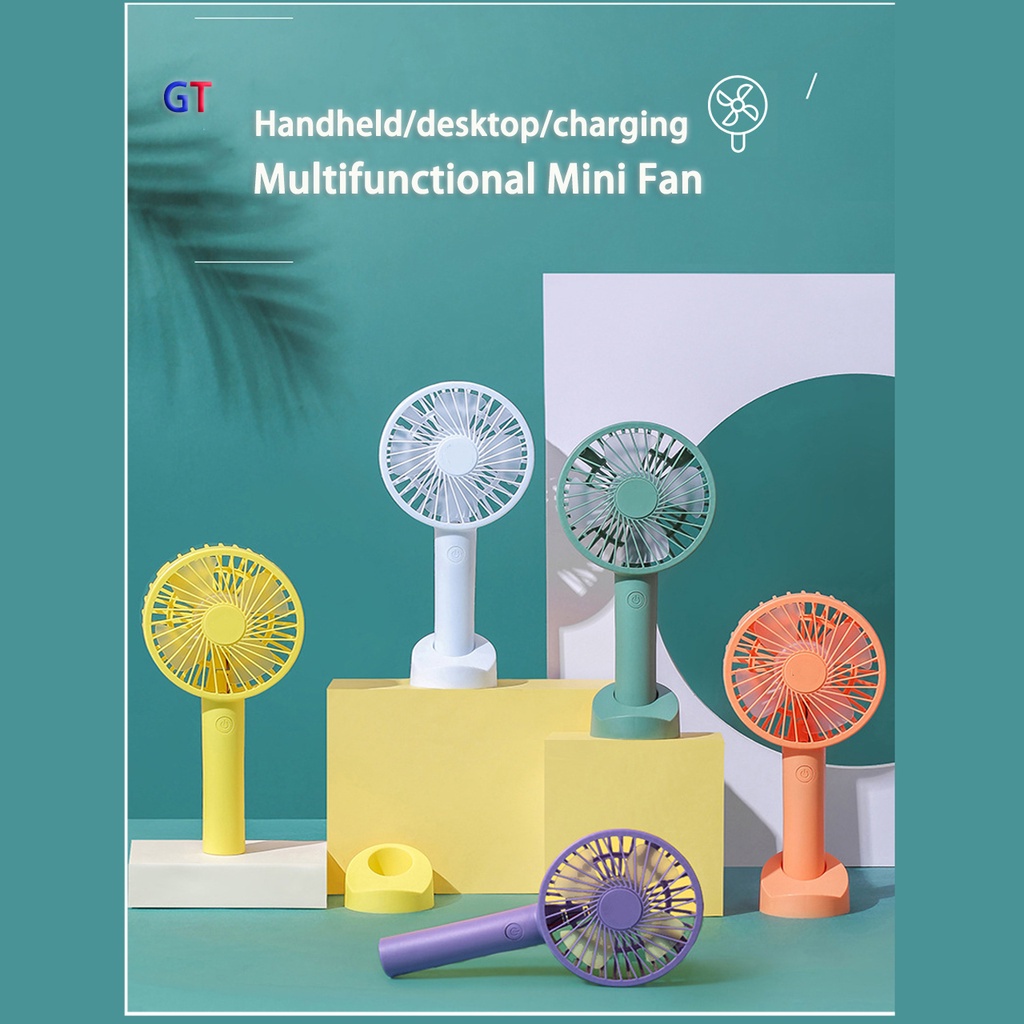 mini fan Handheld small fan, portable large wind power, mute mini