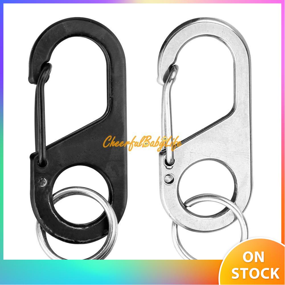 8 Shape Carabiner Key Chain Ring Outdoor Climb Hanger Buckle Snap