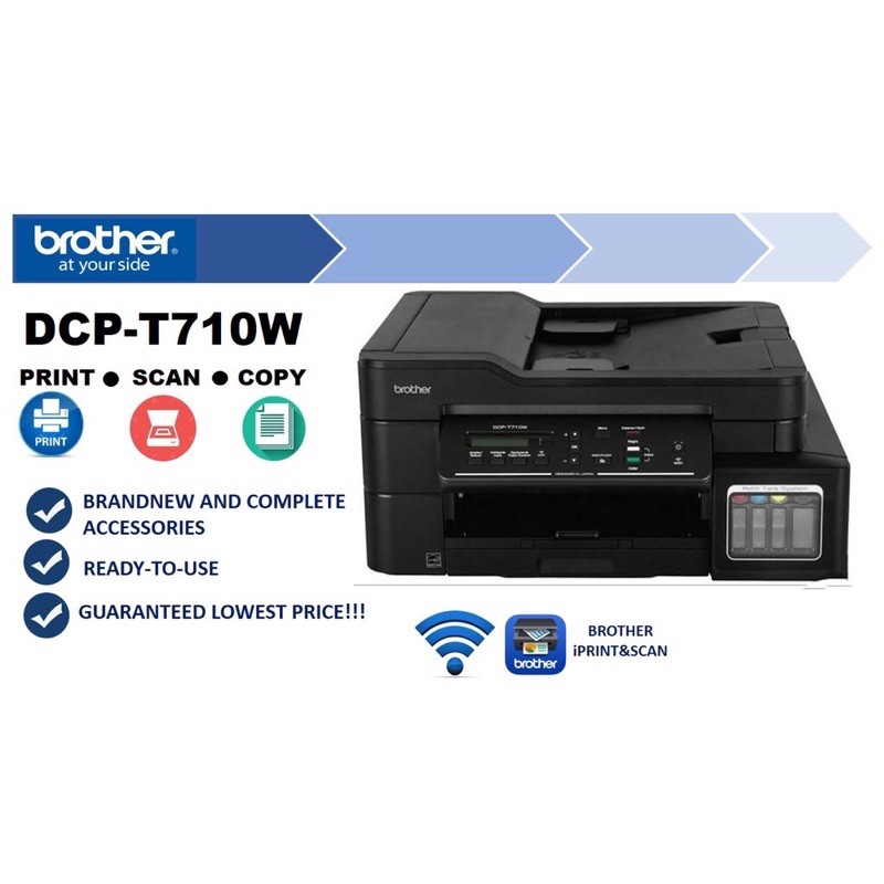 Brother store dcp t710w