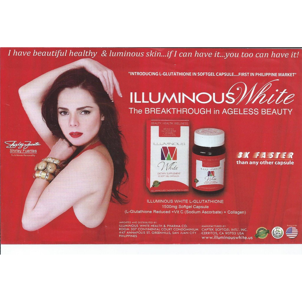 illuminous white glutathione IlluminousWhite Glutathione with Collagen and Vitamin C (1,500mg), 30  Soft-Gel Capsules