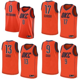 Earned Edition Oklahoma City Thunder Orange #13 NBA Jersey