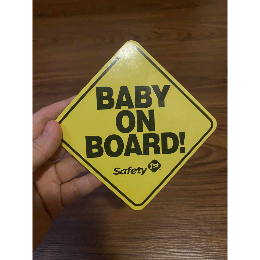 Safety First Baby on Board Sign Shopee Philippines
