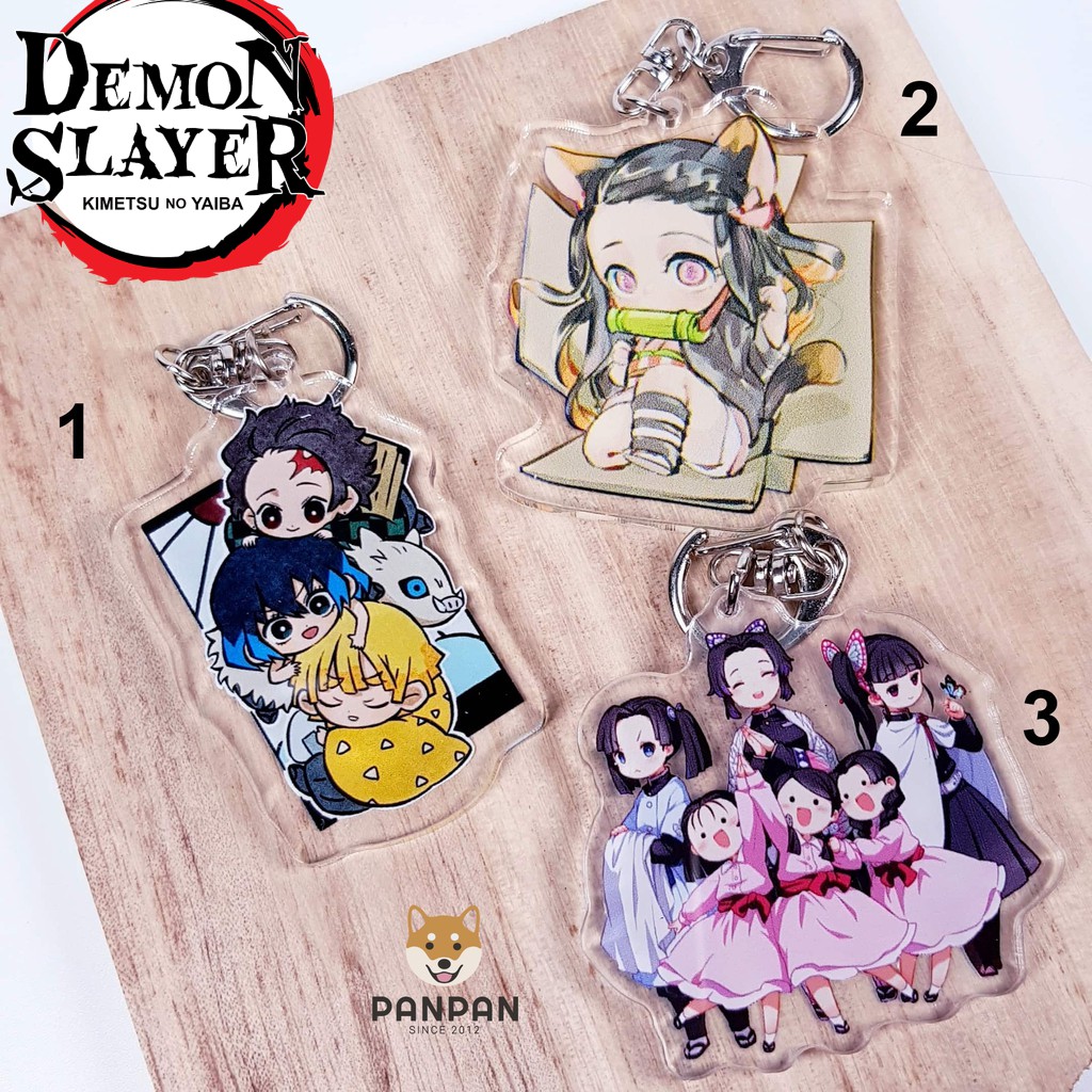 Anime Kimetsu no Yaiba 4 mica keychain (6cm) | Shopee Philippines