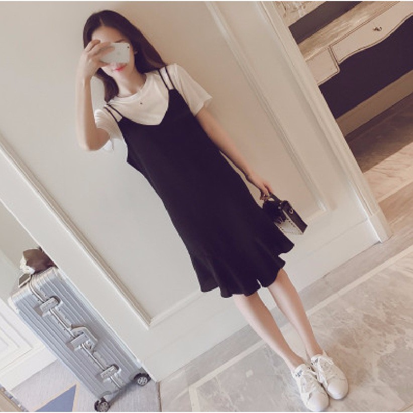 Korean slip hot sale dress