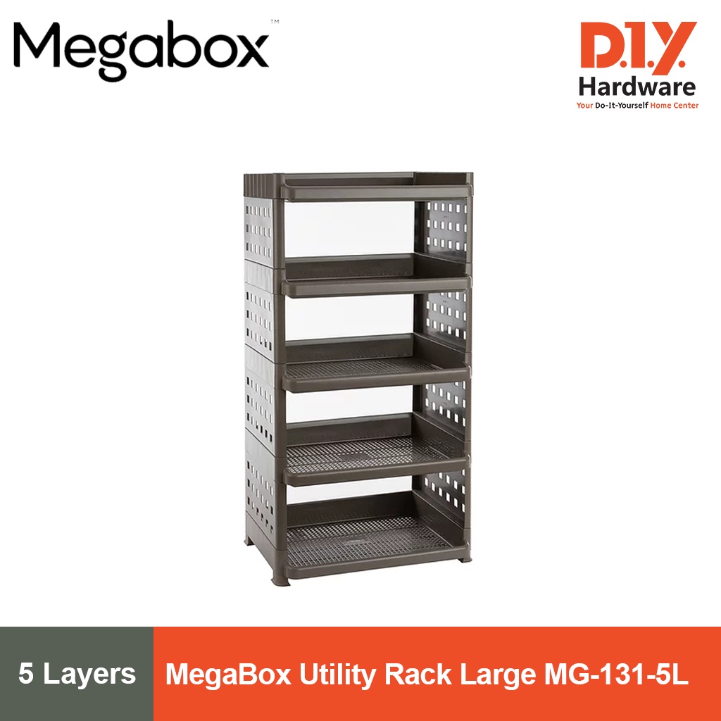 MegaBox Utility Rack Large 5 Layers MG-131 | Shopee Philippines