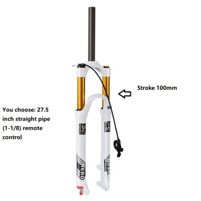 Mountain bike front fork air fork shock absorber bicycle damping white 100mm stroke 26 27.5 29 inch Shopee Philippines