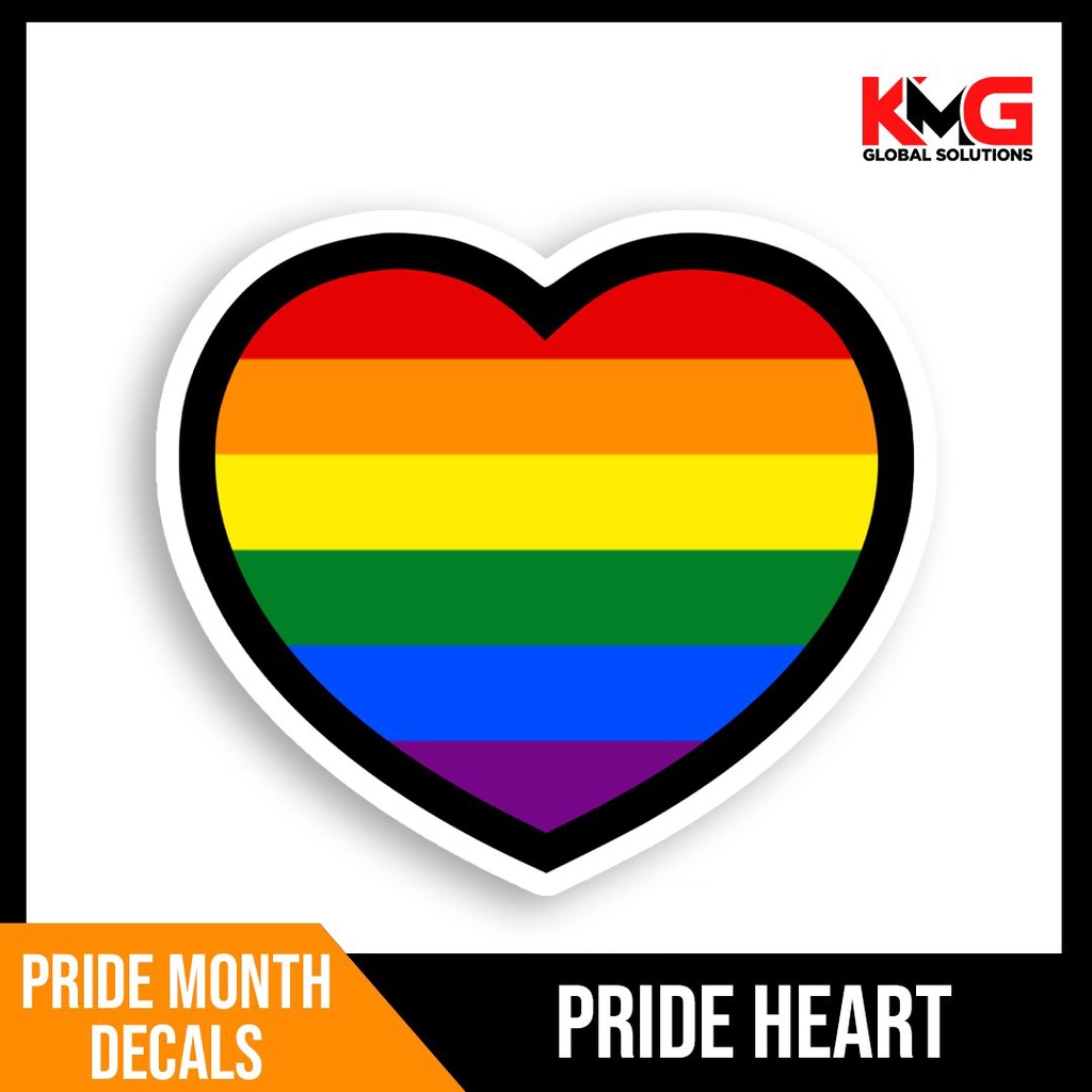 KMG PRIDE MONTH DECALS (PRIDE HEART) | Shopee Philippines