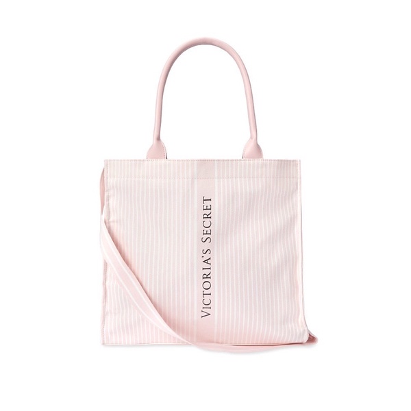 Victoria's secret pink hot sale canvas tote bag