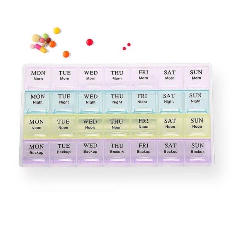 CT Portable 7 Days Tablet Pill Box Holder Medicine Storage Organizer 14 ...